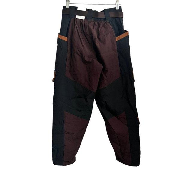 NEW Nike Jordan Womens Pants Medium Brown Black Nylon Utility DJ2731 203 loose f - Picture 4 of 9
